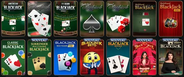Blackjack : règles de base et variantes