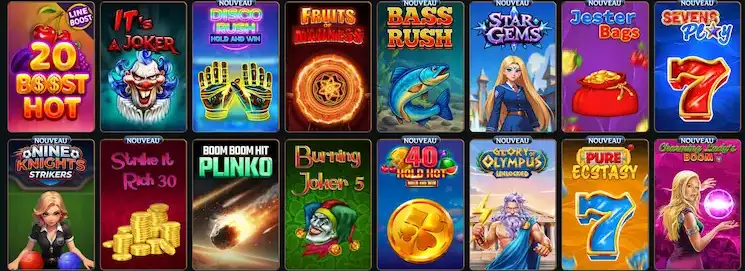 Des slots traditionnels aux créations plus récentes