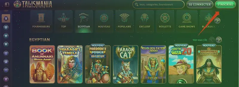 Comment s’inscrire sur Talismania Casino et accéder à son compte